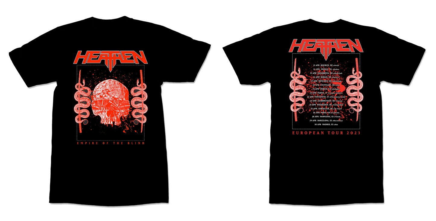 Heathen - Empire of the Blind - European Tour 2023 T-Shirt